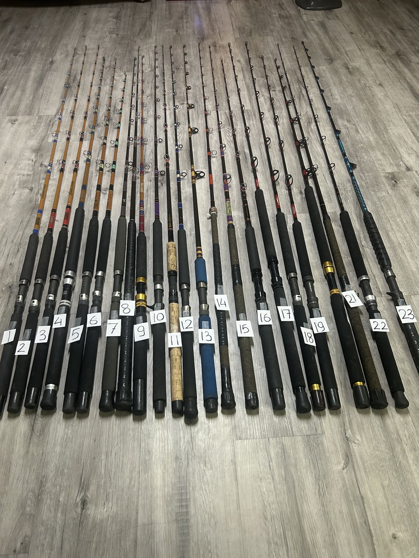 Calstar, Seeker, Graphite USA Deep Sea Fishing Rods