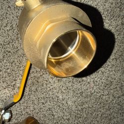 2-1/2" Full Port Sweat Ball Valve (Lead Free) In Brass