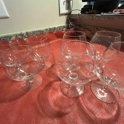 7 Brandy Glasses, $10 Take All