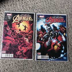 The Uncanny Avengers Marvel Comics #11 & #12