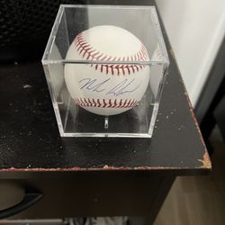 Los Angeles Angels Nolan Shanuel Autographed Baseball