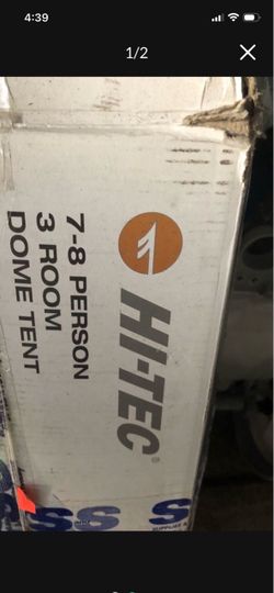 Price Is Firm Like New Hi Tec 7-8 Person 3Room Dome Tent