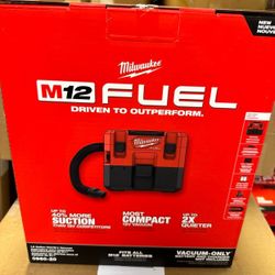 Milwaukee New Vacuum M12 Fuel Brushless 