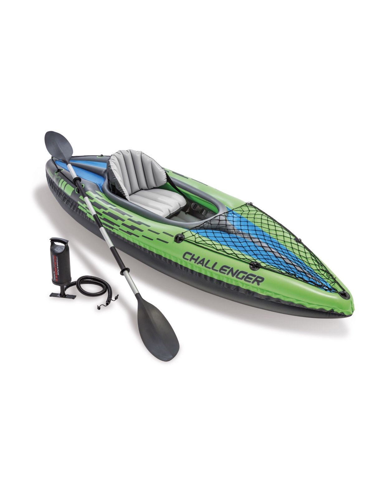 Intex Challenger K1 Inflatable Kayak with Oar and Hand Pump