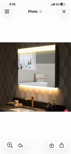 Casta Diva 40” x 28” Framed LED Bathroom Vanity Mirror | CD-LM02M St24
