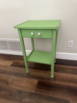 Green side table