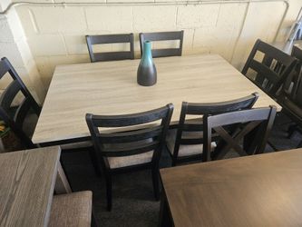 Brand New Gray/Black Dining Set