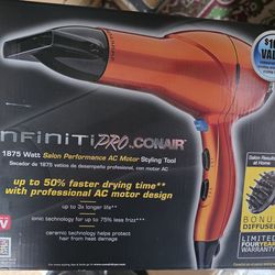 Conair Infiniti Pro hair dryer.