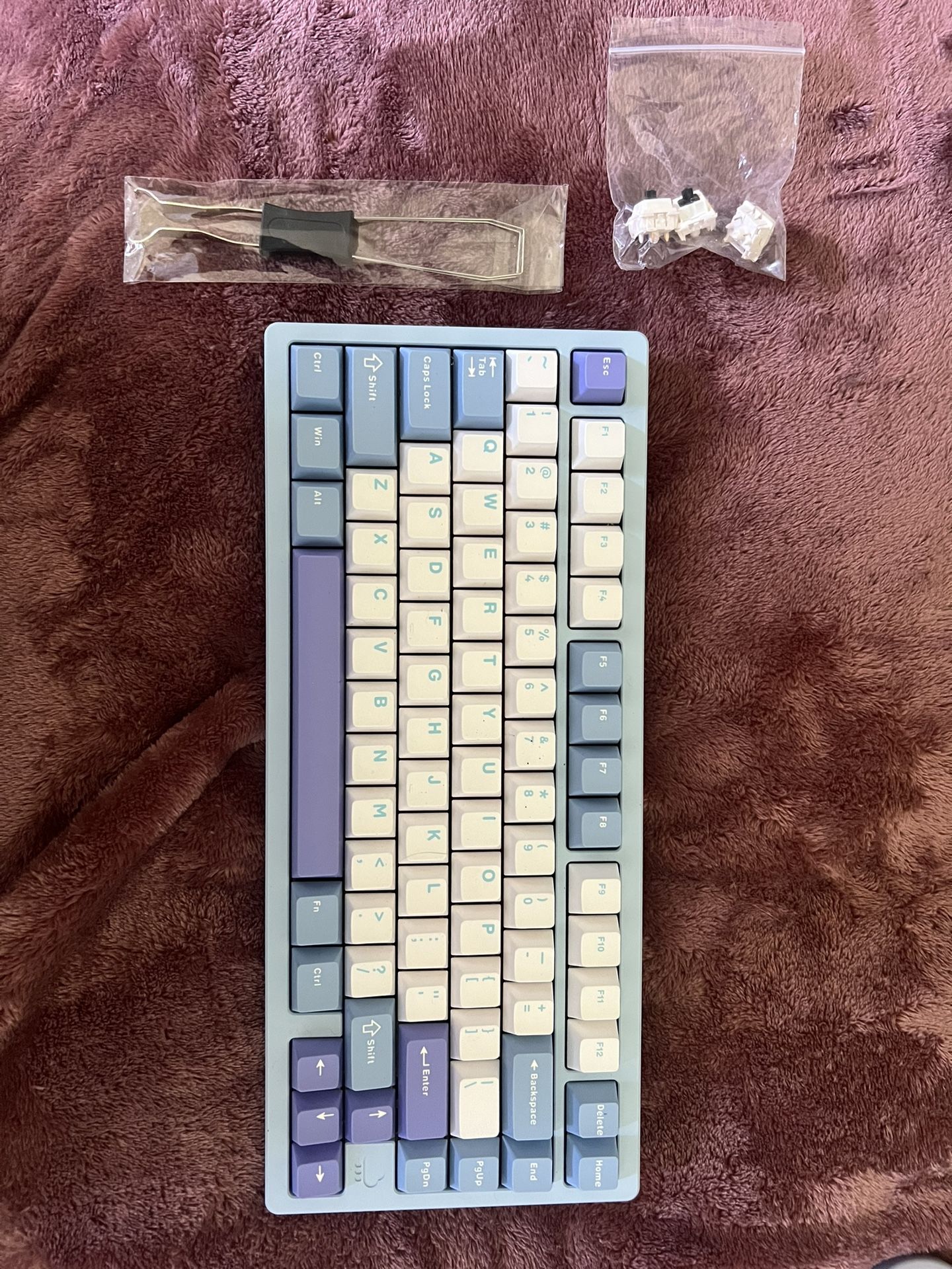 Rainy 75 CNC Aluminum HMX/JWK/Cocoa Switches Triple-Mode Connectivity Mechanical Keyboard