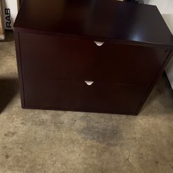 Wooden File Cabinet (no Key)
