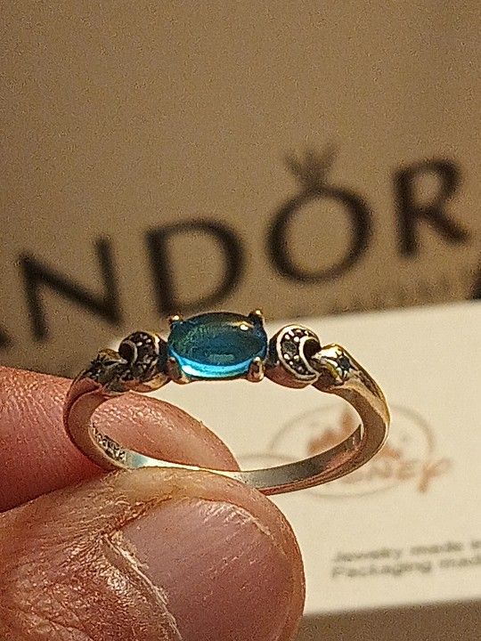 Pandora Disney Authentic Brand New Aladdin Princess Jasmines Crystal Stone Ring Size678 Available