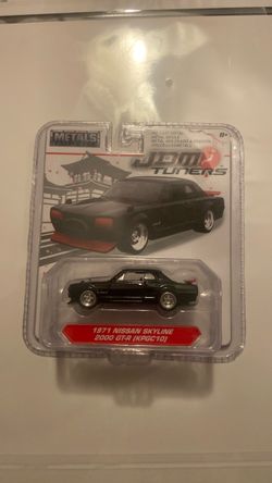Jada Toys JDM Tuners 1971 Nissan Skyline 2000 GT-R Black Red 1:64 Diecast