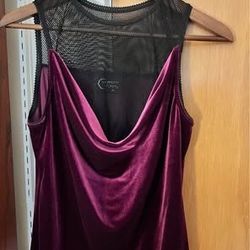 Velvet Goth Tank Blouse