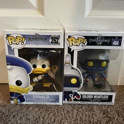 Kingdom Hearts Donald Duck And Heartless Soldier Funko Pop 