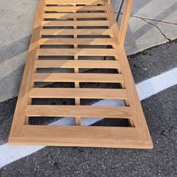 New teak wood chaise lounge (or daybed frame)