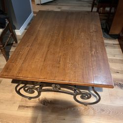Ethan Allen Wrought Iron Coffee Table 