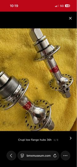 Crupi Flip Flop hubs (polished and restored)