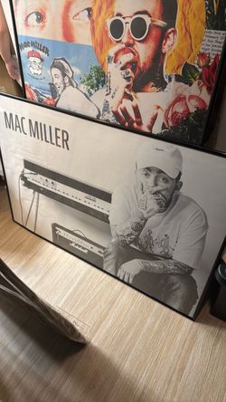 Mac Miller framed poster