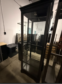3 Large Black Storage Cabinets, Hazel color - Excellent Condition