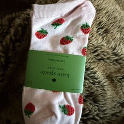 Kate Spade 3 Pk Low Cute Strawberry Sock Nwt