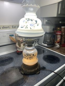 Old Oil Lamp Converted To Electric