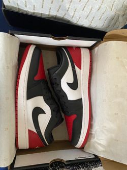 Air Jordan 1 low white/black-varsity red