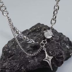 Unisex Stainless Steel Y2K Necklace 