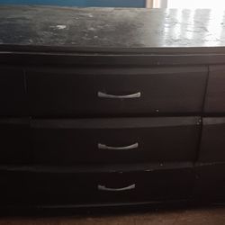 Dark Wood Dresser 