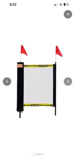Retractable Driveway Barrier– Visual Safety Barrier – Adjustable up to 20 feet– Easy Setup