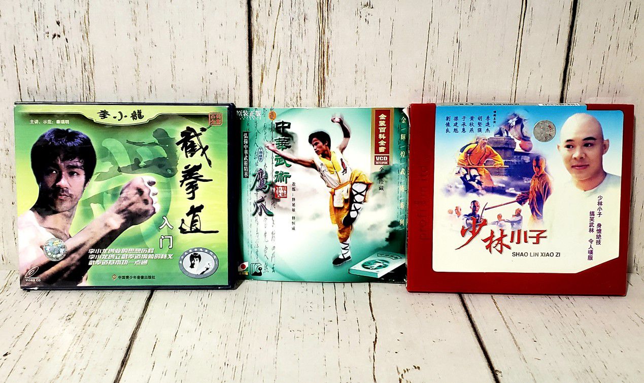 DVD Lot of 3 Kung Fu Chinese Release Films Jet Li Bruce Lee EXCELLENT