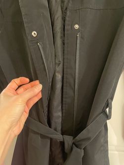 London Fog Black Belted Coat – Size M – $20