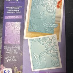 Heavenly Hummingbird 3D Embossing Folder