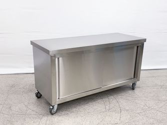 NSF 60in Stainless Steel Work Prep Table Cabinet HT-S-1500