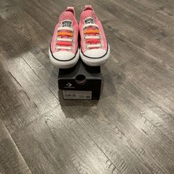 Little Girls Pink Converse Size 13 