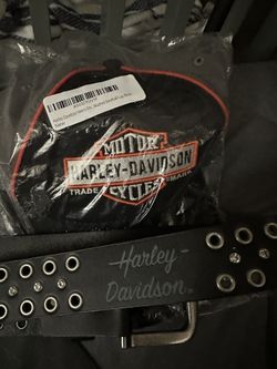 Harley Davidson Belt Size L And New Hat!