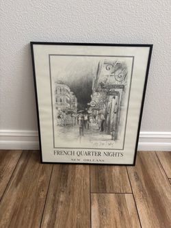 French quarter framed art