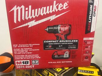 Combo Milwaukee drill brushless m18