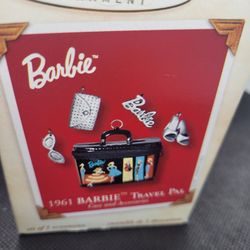 Hallmark 1961 Barbie Travel Pal Ornament 