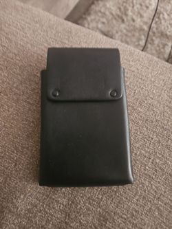 Black Leather phone holder