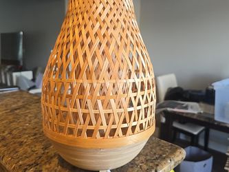 IKEA MISTERHULT Handmade Bamboo Table Lamp