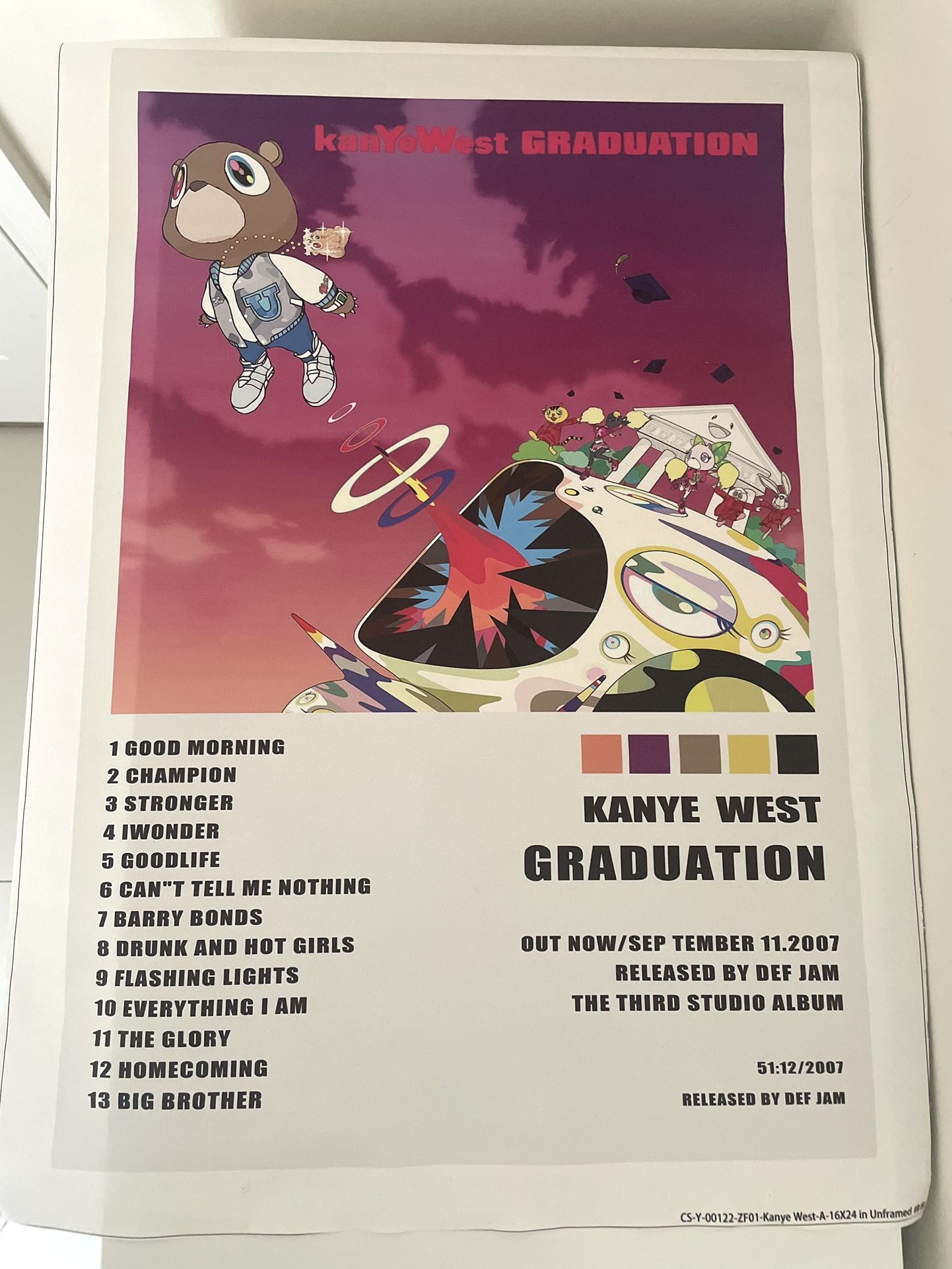 Kanye West Graduation Poster
