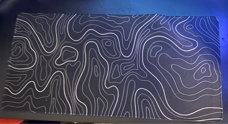 60X30cm Black Topographic Gaming Mouse pad