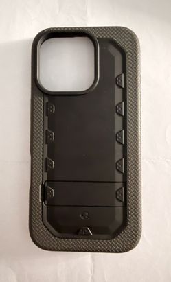 iPhone 16 Pro Grand Advocate Dual-Layer Kickstand Case - Armor Black