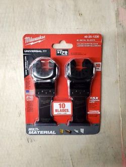 Milwaukee  1-3/8 in. Titanium Bi-Metal Universal Fit Wood and Metal Cutting Multi-Tool Oscillating Blade (10-Pack)