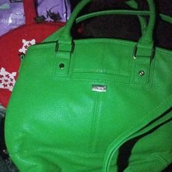Green Jewell Purse With Shoulder Strap