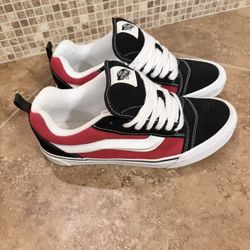 Vans Knu Skool Black And Red 