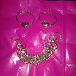 bracelet n earrings set