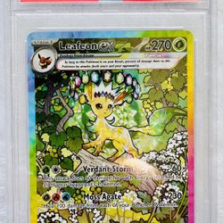 Leafeon ex SIR - 2025 Pokemon Prismatic Evolutions - PSA 8.5 Near Mint Plus