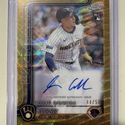 2025 Topps Chrome Update Isaac Collin’s