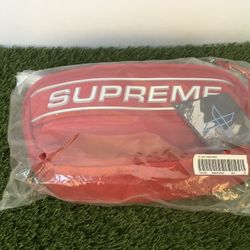 Supreme Logo Waist Fanny Bag Pack Red 3M